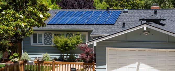How Can You Save Energy While Working from Home? Sunergy Systems solar array on a home.