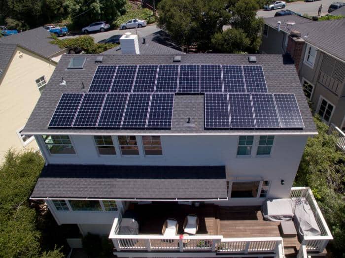 Sunergy Systems solar array on a home.