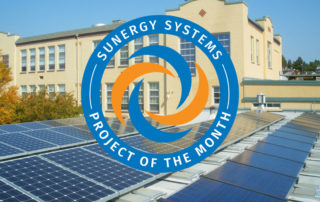 Edmond Community Solar Cooperative-Phase II. Large building with solar installed by Sunergy Systems.