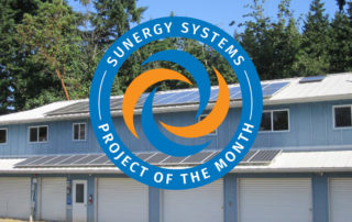 9.6kw Itek Energy System In Bainbridge Island. Storage space with solar installed by Sunergy Systems.