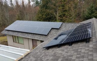 Residential solar on a home