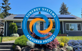 Sunergy Systems Featured Project. Home with residential solar installed.