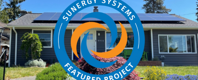 Sunergy Systems Featured Project. Home with residential solar installed.