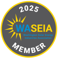 2025 WASEIA Member badge for Sunergy Systems, Washington Solar Energy Industries Association.