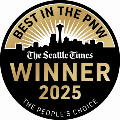 Best in the PNW 2024 Winner badge for Sunergy Systems, awarded by The Seattle Times.